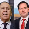 Ngoại trưởng Nga Sergei Lavrov (trái) và người đồng cấp Mỹ Marco Rubio. (Nguồn: Reuters)