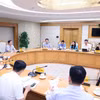 Cuộc họp về chính sách phát triển nhiên liệu hàng không bền vững (SAF). (Ảnh: Văn Điệp/TTXVN)