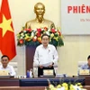 Chủ tịch Quốc hội Trần Thanh Mẫn, Chủ tịch Ủy ban dự thảo sửa đổi, bổ sung một số điều của Hiến pháp năm 2013 phát biểu. (Ảnh: Doãn Tấn/TTXVN)