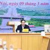 Thủ tướng Phạm Minh Chính chủ trì Phiên họp thứ 16 Ban Chỉ đạo các công trình trọng điểm ngành giao thông. (Ảnh: Dương Giang/TTXVN)