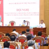 Đồng chí Trần Cẩm Tú, Ủy viên Bộ Chính trị, Thường trực Ban Bí thư, Trưởng Ban Chỉ đạo 35 Trung ương phát biểu chỉ đạo hội nghị. (Ảnh: Phương Hoa/TTXVN)