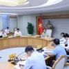 Phó Thủ tướng Trần Hồng Hà chủ trì cuộc họp. (Ảnh: Văn Điệp/TTXVN)