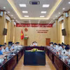 Buổi làm việc của Văn phòng Ban Chỉ đạo Nhà nước các chương trình, công trình, dự án quan trọng quốc gia, trọng điểm ngành năng lượng với Ủy ban Nhân dân tỉnh Ninh Bình về Dự án đường dây 500/220kV Nho Quan-Phủ Lý-Thường Tín. (Nguồn: EVNNPT)