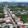 Một góc trung tâm huyện Xuân Lộc, tỉnh Đồng Nai. (Ảnh: Hồng Đạt/TTXVN)