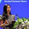 Bà Nguyễn Thúy Hạnh, Tổng Giám đốc Ngân hàng Standard Chartered Việt Nam phát biểu tại diễn đàn. (Ảnh: Hứa Chung/TTXVN)
