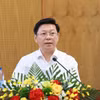 Đồng chí Trần Thanh Lâm, Ủy viên Trung ương Đảng, Phó Trưởng Ban Tuyên giáo và Dân vận Trung ương phát biểu chỉ đạo hội nghị. (Ảnh: Phương Hoa/TTXVN)