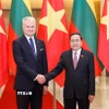 Chủ tịch Quốc hội Trần Thanh Mẫn hội kiến Tổng thống Litva Gitanas Nauseda. (Ảnh: Doãn Tấn/TTXVN)
