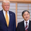 Tổng thống Mỹ Donald Trump yết kiến Nhật hoàng Naruhito. (Nguồn: Reuters)