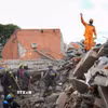 Những ngôi nhà bị phá hủy sau trận động đất tại Cali, Colombia, ngày 12/8. (Ảnh: THX/TTXVN phát)