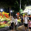 Người dân và khách du lịch tham quan, check-in Hội hoa Xuân Thành phố Hồ Chí Minh lần thứ 46. (Ảnh: Hồng Đạt/TTXVN)