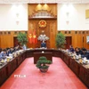 Thủ tướng Phạm Minh Chính chủ trì Phiên họp lần thứ năm của Ban Chỉ đạo xây dựng nhà máy điện hạt nhân. (Ảnh: Dương Giang/TTXVN)