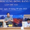 Thủ tướng Phạm Minh Chính chủ trì Hội nghị Hội đồng điều phối vùng Đồng bằng sông Hồng lần thứ sáu. (Ảnh: Dương Giang/TTXVN)