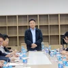 Phó Thủ tướng Lê Thành Long kết luận buổi làm việc. (Ảnh: Nguyễn Chinh/TTXVN)