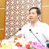 Bí thư Tỉnh ủy, Chủ tịch Hội đồng Nhân dân tỉnh Tây Ninh Nguyễn Thành Tâm. (Ảnh: Thanh Tân/TTXVN)