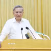 Tổng Bí thư Tô Lâm phát biểu. (Ảnh: Thống Nhất/TTXVN)