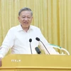 Tổng Bí thư Tô Lâm phát biểu. (Ảnh: Thống Nhất/TTXVN)