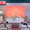Quang cảnh buổi họp báo. (Ảnh: Phạm Kiên/TTXVN)