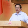 Thủ tướng Phạm Minh Chính chủ trì Phiên họp Chính phủ thường kỳ tháng 7 năm 2025. (Ảnh: Dương Giang/TTXVN)
