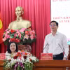 Bí thư Tỉnh ủy Đắk Lắk Nguyễn Đình Trung phát biểu kết luận tại hội nghị. (Ảnh: Hoài Thu/TTXVN)