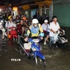 Một điểm ngập ở Thành phố Hồ Chí Minh. (Ảnh minh họa. Nguồn: TTXVN)