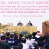 Thủ tướng Phạm Minh Chính phát biểu tại Hội nghị toàn quốc Tổng kết Chương trình mục tiêu quốc gia phát triển kinh tế-xã hội vùng đồng bào dân tộc thiểu số. (Ảnh: Dương Giang/TTXVN)