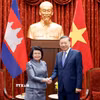 Tổng Bí thư, Chủ tịch nước Tô Lâm tiếp Chủ tịch Quốc hội Vương quốc Campuchia Samdech Khuon Sudary. (Ảnh: Thống Nhất/TTXVN)