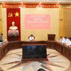 Hội nghị thông qua dự thảo báo cáo kiểm tra, giám sát. (Ảnh: Đức Phương/TTXVN)