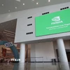 Video về chip AI của Nvidia tại triển lãm điện tử tiêu dùng CES ở Las Vegas, Nevada, Mỹ, ngày 5/1/2026. (Ảnh: Yonhap/TTXVN)