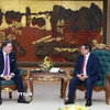 Thủ tướng Phạm Minh Chính tiếp Đại sứ Hoa Kỳ tại Việt Nam Marc Knapper chào từ biệt kết thúc nhiệm kỳ công tác. (Ảnh: Dương Giang/TTXVN)