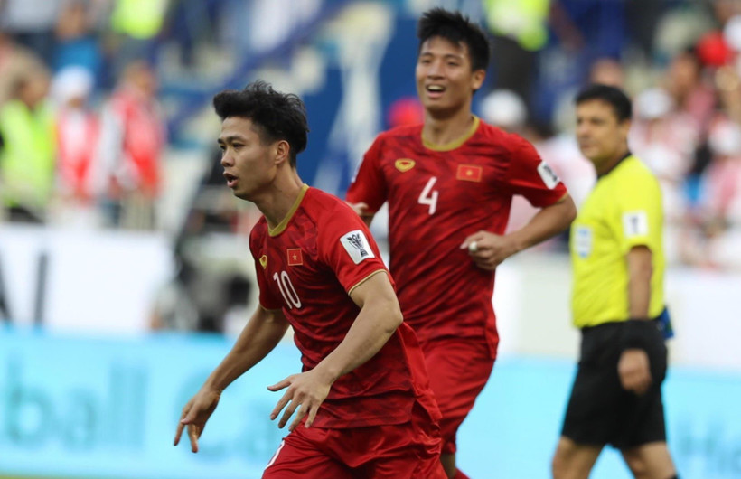 Công Phượng và tuyển Việt Nam sẽ đối đầu Cuaracao ở King's Cup 2019. (Ảnh: Hoàng Linh/TTXVN)