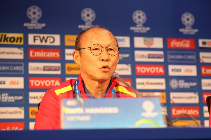 Huấn luyện viên Park Hang-seo. (Ảnh: Hoàng Linh/TTXVN)