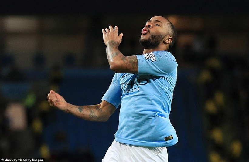 Sterling mang chiến thắng về cho Manchester City. (Nguồn: Getty Images)