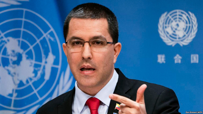 Ngoại trưởng Venezuela Jorge Arreaza. (Nguồn: AFP)