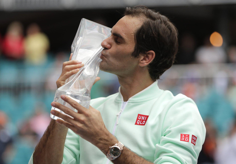 Federer lần thứ tư vô địch Miami Open. (Nguồn: AP News)