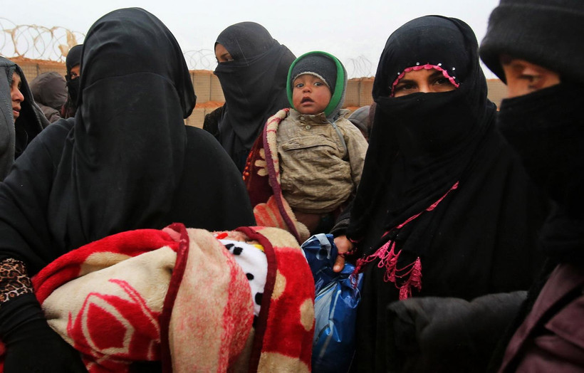 Người tị nạn Syria tại trạn tị nạn Rukban. (Ảnh: AFP/TTXVN)