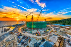 Nhà thầu thi công hạng mục công trường nhà hát APEC 2027. (Ảnh: Sun Group)