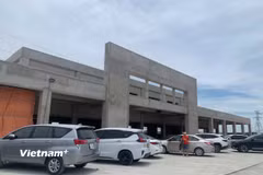 Nhiều trạm dừng nghỉ trên cao tốc Bắc-Nam vẫn chậm tiến độ dù Bộ Xây dựng đã có nhiều đốc thúc trong thời gian qua. (Ảnh: Việt Hùng/Vietnam+)