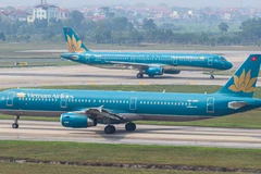 Vietnam Airlines tiếp tục tăng chuyến bay phục vụ Tết Nguyên đán 2026. (Ảnh: PV/Vietnam+)