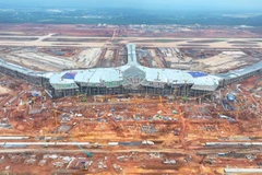 Cảng Hàng không quốc tế Long Thành chuẩn bị đưa vào khai thác năm 2026. (Ảnh: PV/Vietnam+)