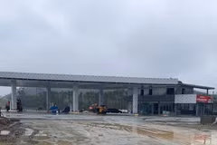 Một trạm dừng nghỉ trên tuyến cao tốc Bắc-Nam. (Ảnh: PV/Vietnam+)