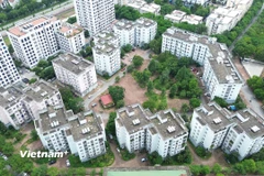 Một dự án nhà ở xã hội tại phường Việt Hưng, thành phố Hà Nội. (Ảnh: Khánh Hùng/Vietnam+)