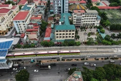Tàu Nhổn-Ga Hà Nội đã được đưa vào vận hành và khai thác. (Ảnh: PV/Vietnam+)