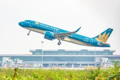 Vietnam Airlines mở rộng mạnh mẽ mạng bay quốc tế trong năm 2025, tiên phong hiện thực hóa Nghị quyết 59. (Ảnh: PV/Vietnam+)