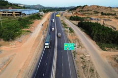 Dự án cao tốc Hòa Liên-Túy Loan đảm bảo thông xe kỹ thuật vào ngày 19/8. (Ảnh: Quốc Khánh/Vietnam+)