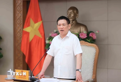 Phó Thủ tướng Hồ Đức Phớc phát biểu. (Ảnh: An Đăng/ TTXVN)