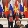 Tổng Bí thư Tô Lâm và Tổng thống Vladimir Putin chứng kiến Lễ trao các văn kiện hợp tác