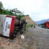 Tai nạn lật xe nghiêm trọng tại Dốc Cun khiến 1 người tử vong