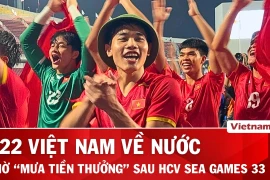 U22 Việt Nam háo hức ra sân bay về nước, chờ "mưa" tiền thưởng sau SEA Games 33