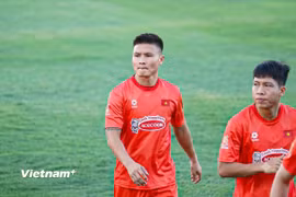 Tiền vệ Quang Hải sẽ là thủ quân của đội tuyển Việt Nam tại ASEAN Cup 2026. (Ảnh: Việt Anh/Vietnam+)