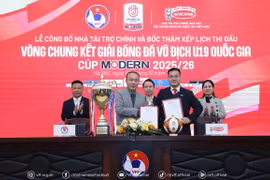 Acecook Việt Nam có lần đầu tiên đồng hành cùng Vòng chung kết Giải bóng đá Vô địch U19 Quốc gia trong vai trò nhà tài trợ chính. (Ảnh: VFF)